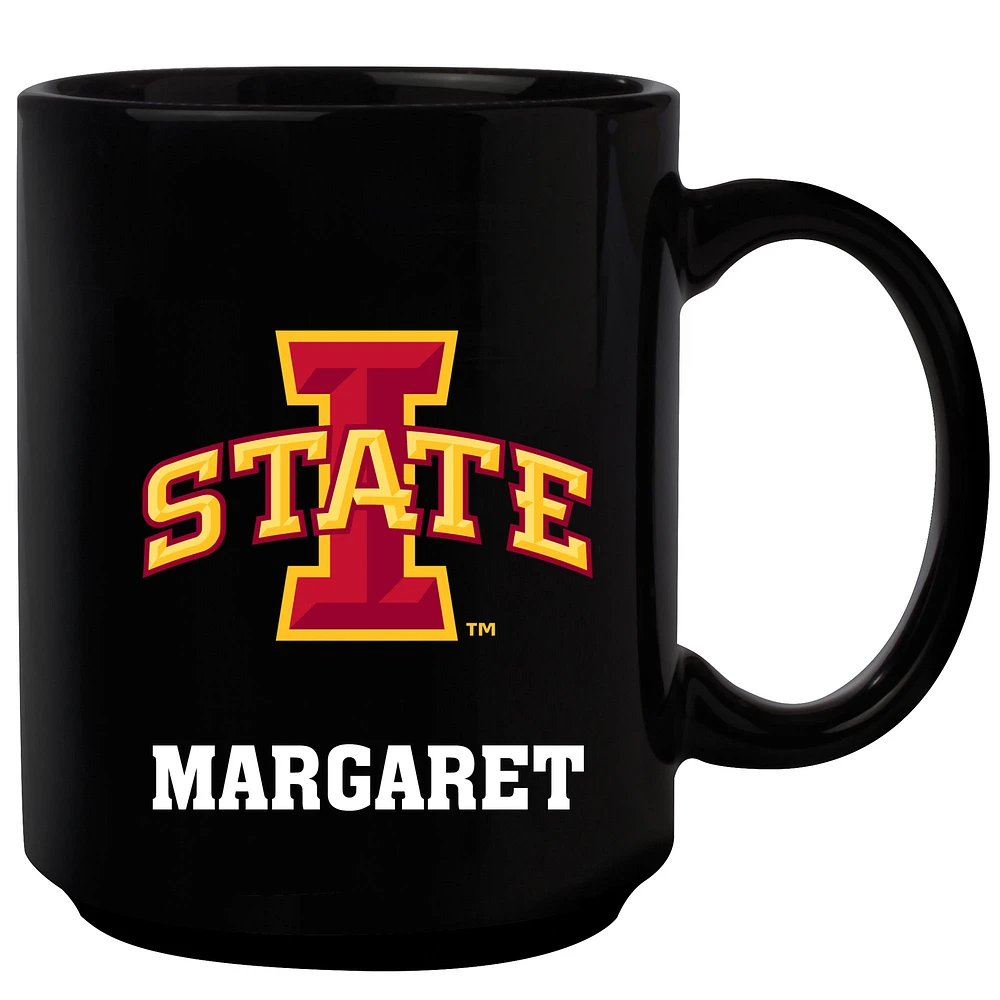 Black Iowa State Cyclones 15oz. Personalized Mug