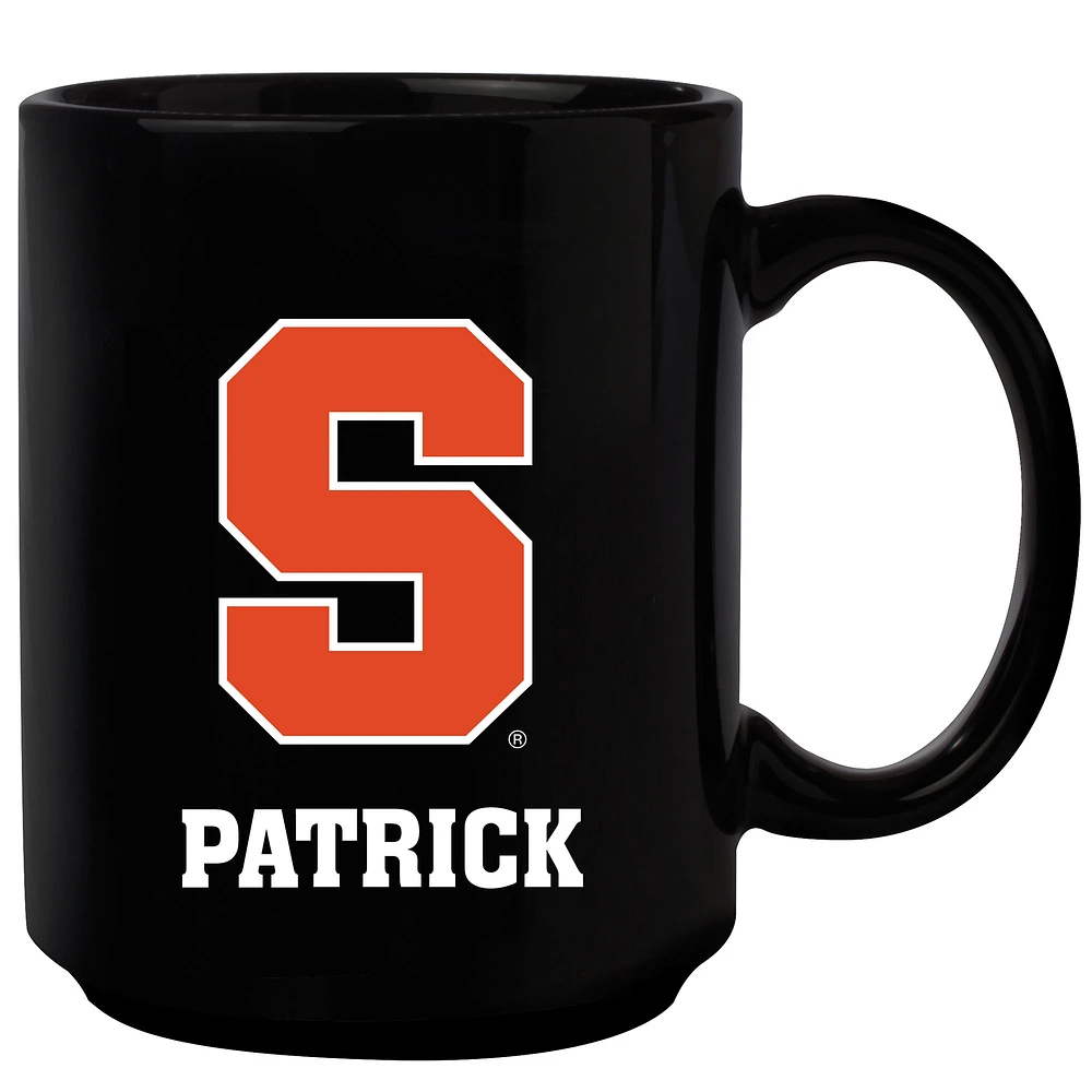 Black Syracuse Orange 15oz. Personalized Mug