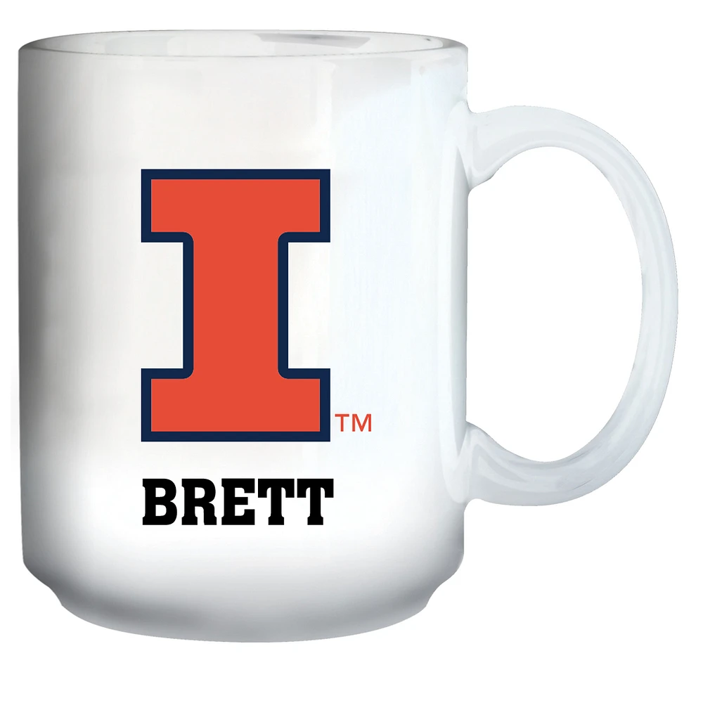 Illinois Fighting Illini 15oz. Personalized Mug