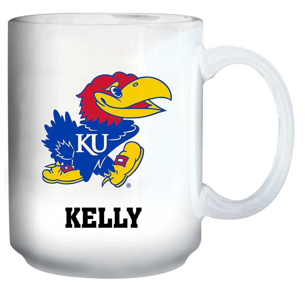 Kansas Jayhawks 15oz. Personalized Mug