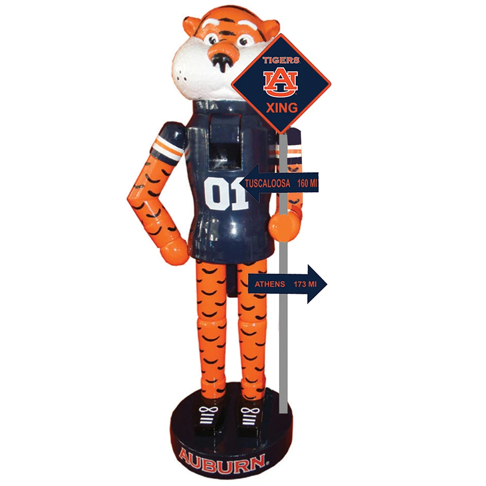 Orange/Blue Auburn Tigers 12'' Rivalry Nutcracker