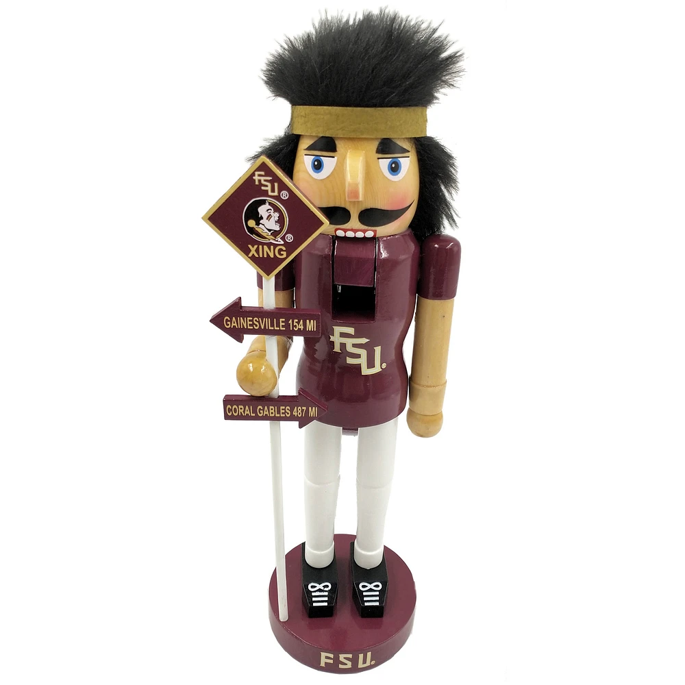 Garnet/Gold Florida State Seminoles 12'' Rivalry Nutcracker