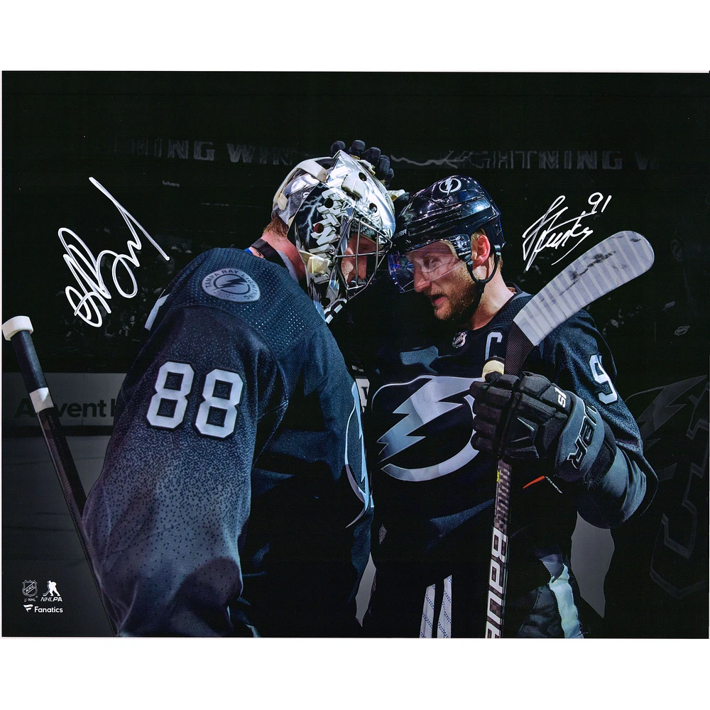 Andrei Vasilevskiy & Steven Stamkos Tampa Bay Lightning Autographed 16" x 20" Spotlight Photograph