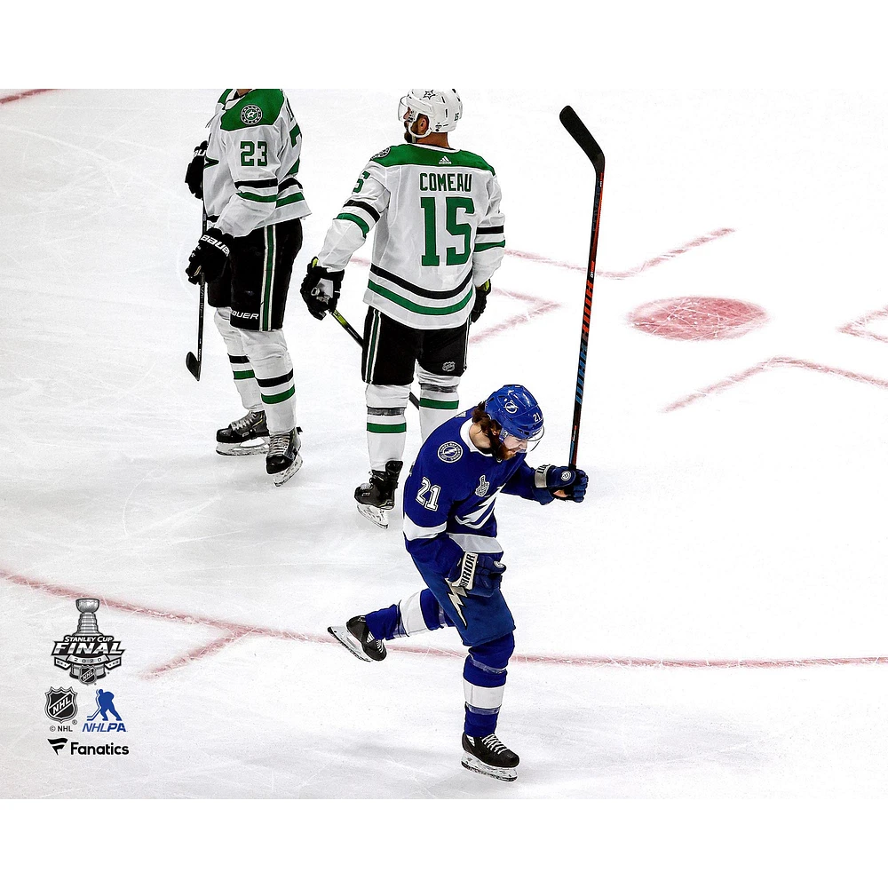 Brayden Point Tampa Bay Lightning Unsigned 1st Stanley Cup Final Goal Celebration Photograph
