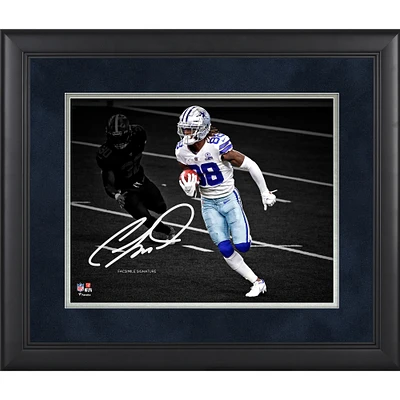 CeeDee Lamb Dallas Cowboys Framed 11" x 14" Spotlight Photograph - Facsimile Signature
