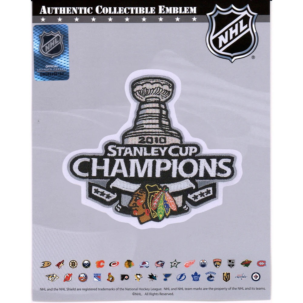 Chicago Blackhawks Unsigned Stanley Cup Champions National Emblem Jersey Patch