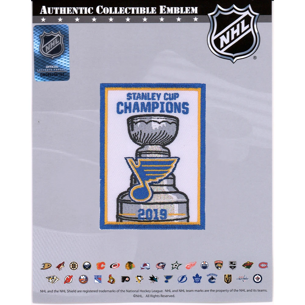 St. Louis Blues Unsigned 2019 Stanley Cup Champions Banner Raising National Emblem Jersey Patch