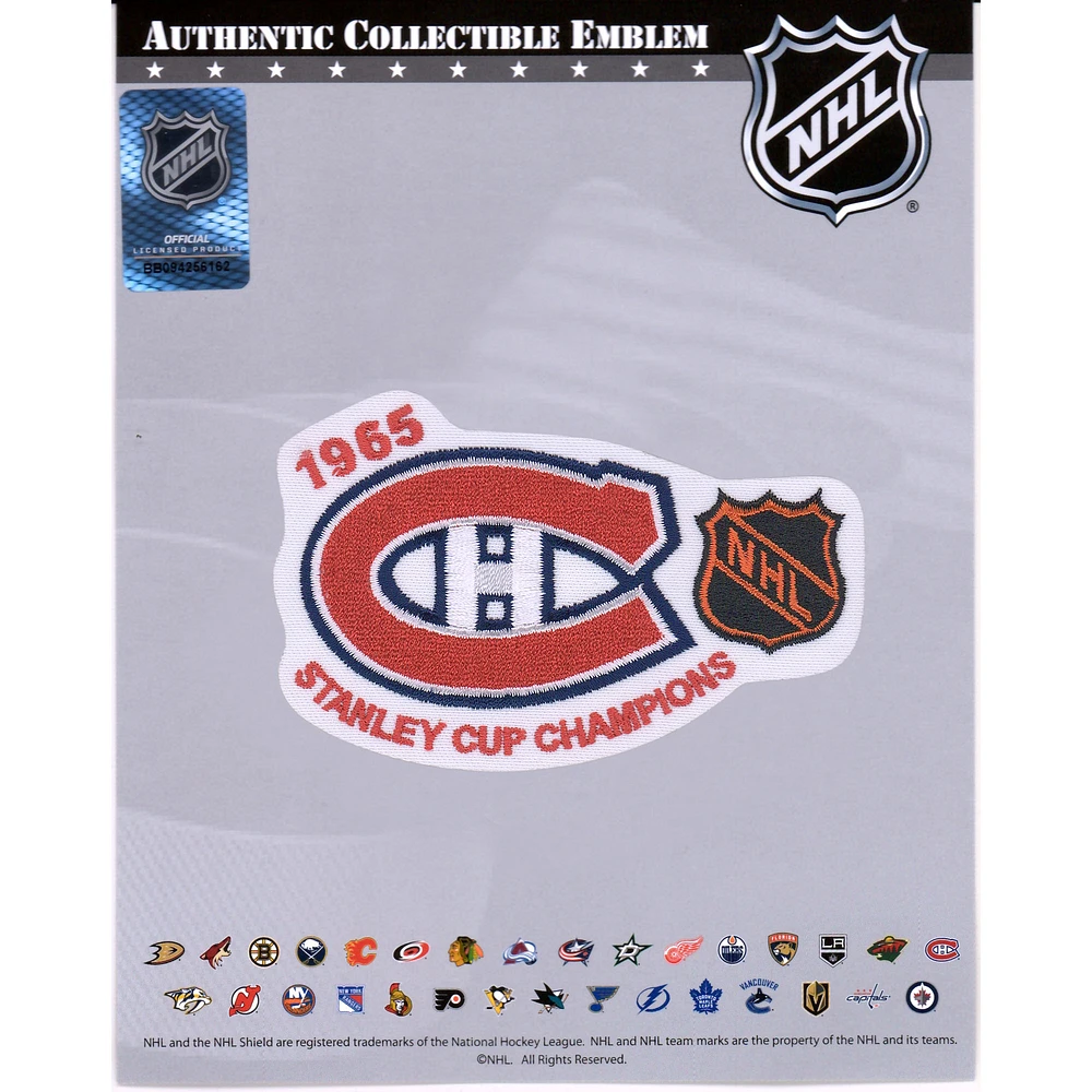 Montreal Canadiens Unsigned Stanley Cup Champions National Emblem Jersey Patch