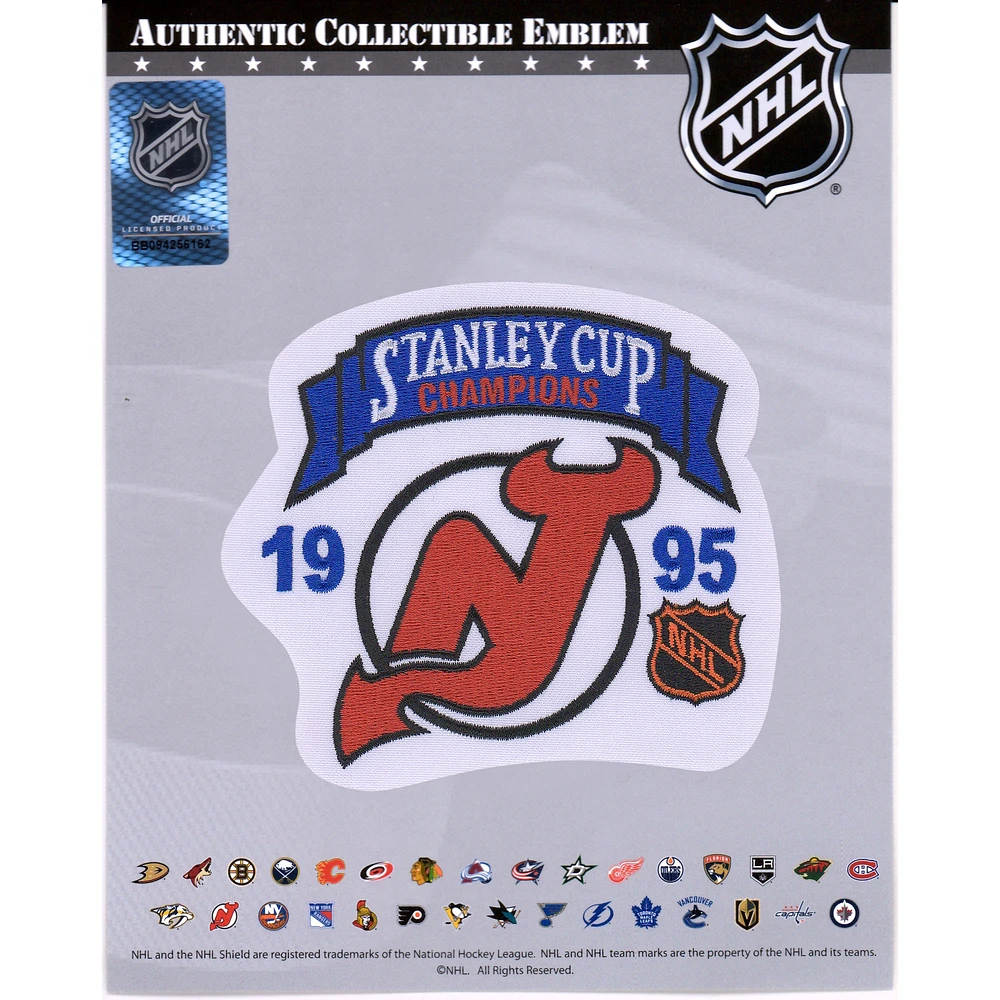 New Jersey Devils Unsigned 1995 Stanley Cup Champions National Emblem Jersey Patch