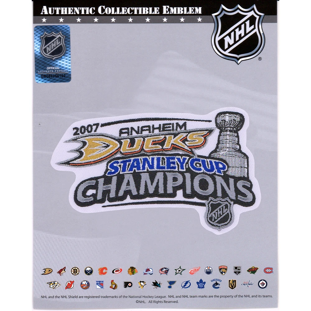 Anaheim Ducks Unsigned 2007 Stanley Cup Champions National Emblem Jersey Patch