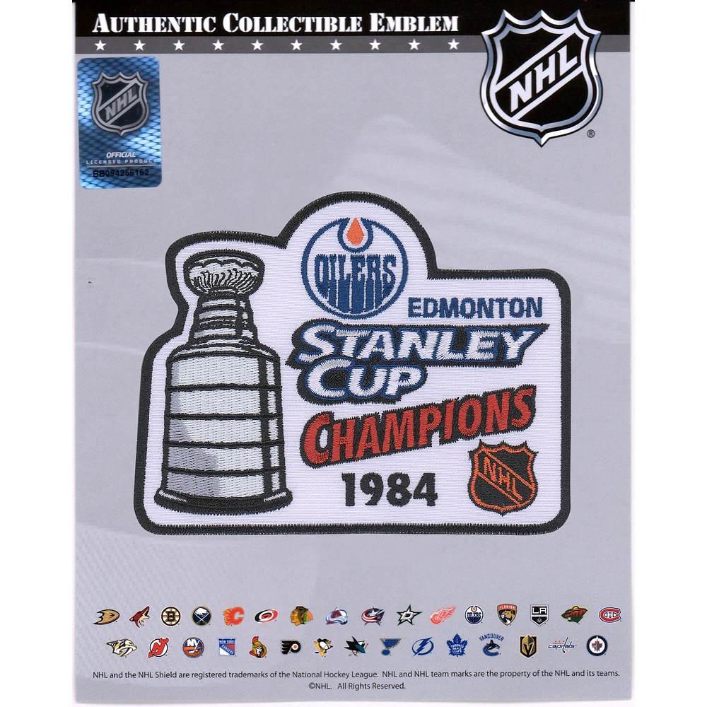 Edmonton Oilers Unsigned Stanley Cup Champions National Emblem Jersey Patch