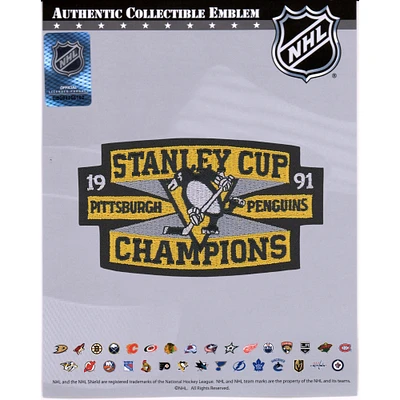 Pittsburgh Penguins Unsigned Stanley Cup Champions National Emblem Jersey Patch