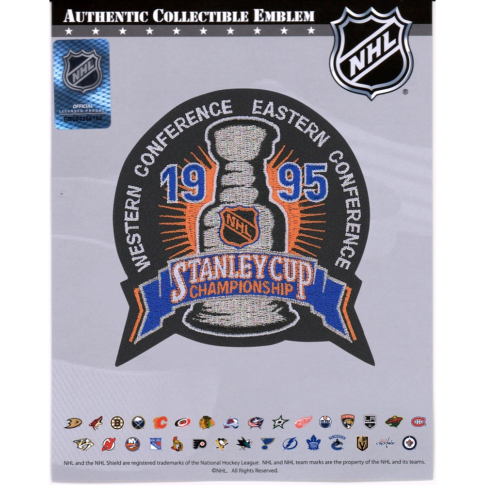 New Jersey Devils vs. Detroit Red Wings Unsigned 1995 Stanley Cup Championship National Emblem Jersey Patch