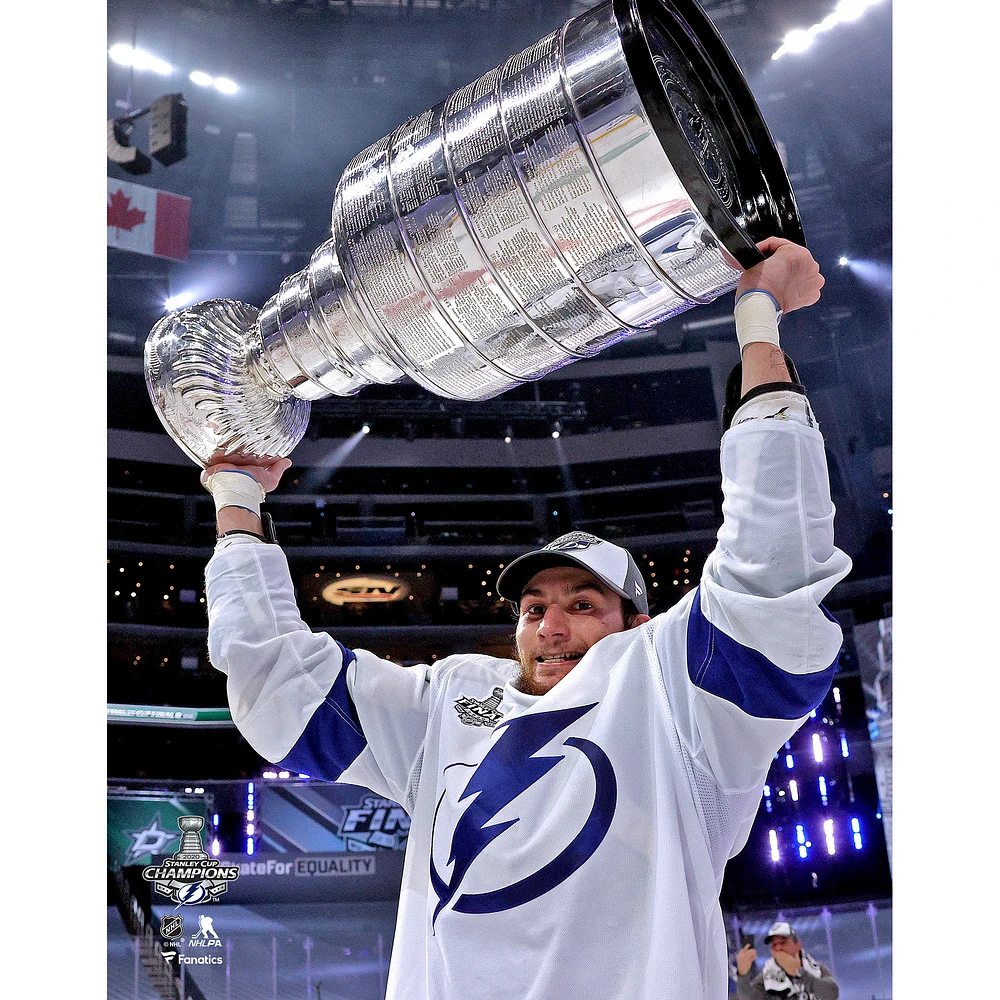 Anthony Cirelli Tampa Bay Lightning Unsigned 2020 Stanley Cup Champions Raising Photograph