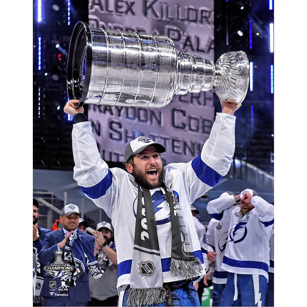Tyler Johnson Tampa Bay Lightning Unsigned 2020 Stanley Cup Champions Raising Photograph