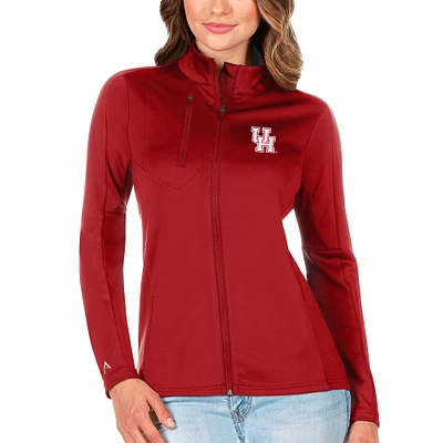 Women's Antigua Red Houston Cougars Generation Full-Zip Jacket