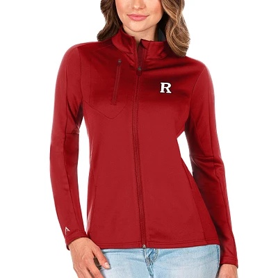 Women's Antigua Scarlet Rutgers Knights Generation Full-Zip Jacket