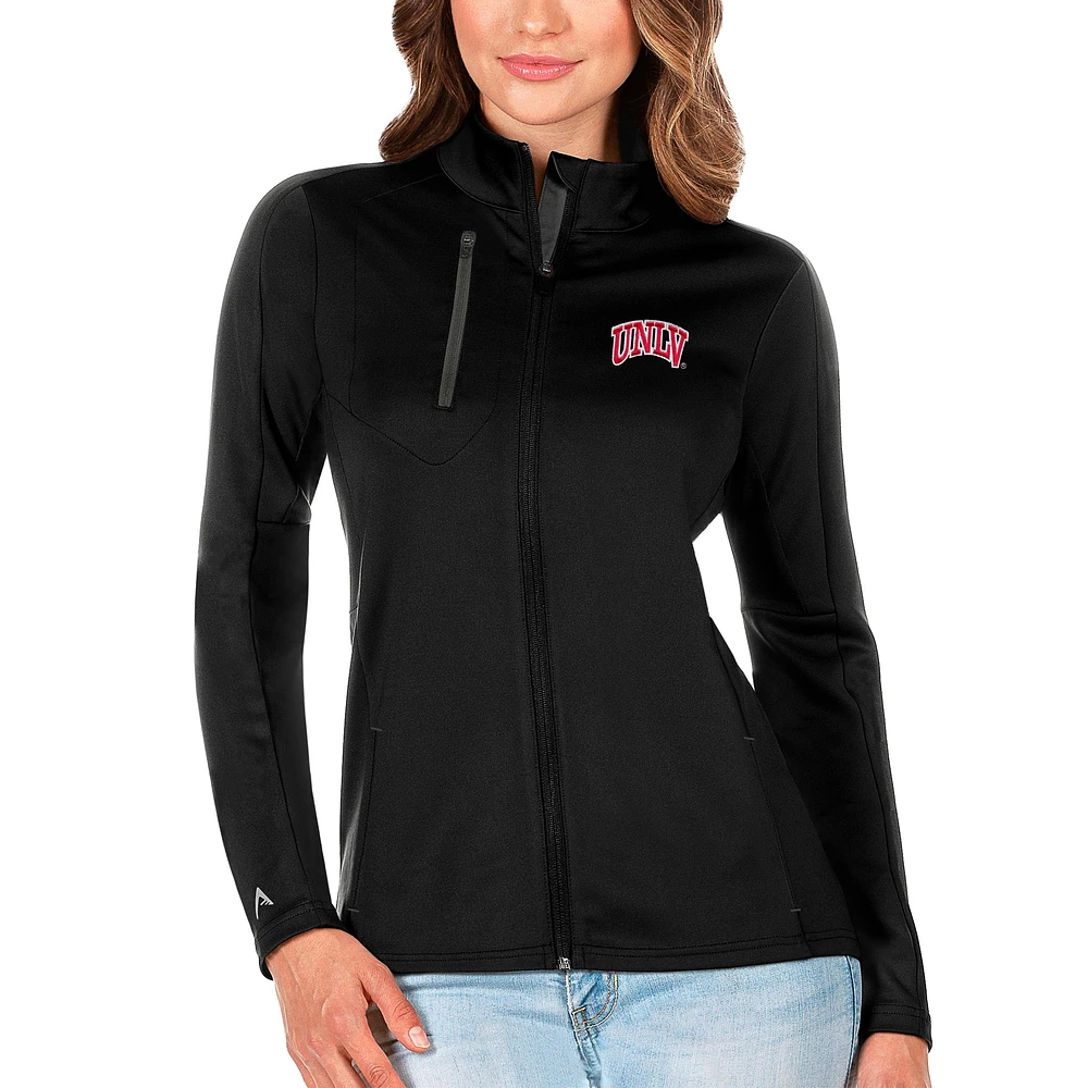 Women's Antigua Black UNLV Rebels Generation Full-Zip Jacket