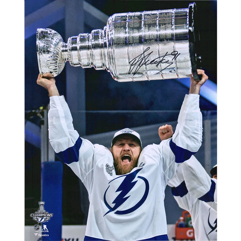 Steven Stamkos Tampa Bay Lightning Autographed 16" x 20" 2020 Stanley Cup Champions Raising Cup Photograph