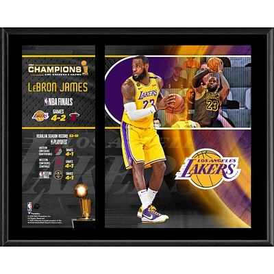 LeBron James Los Angeles Lakers 12" x 15" 2020 NBA Finals Champions Sublimated Player Plaque