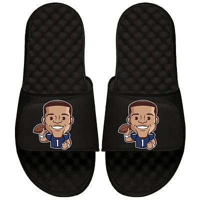 Youth ISlide Cam Newton Black NFLPA Emoji Slide Sandals