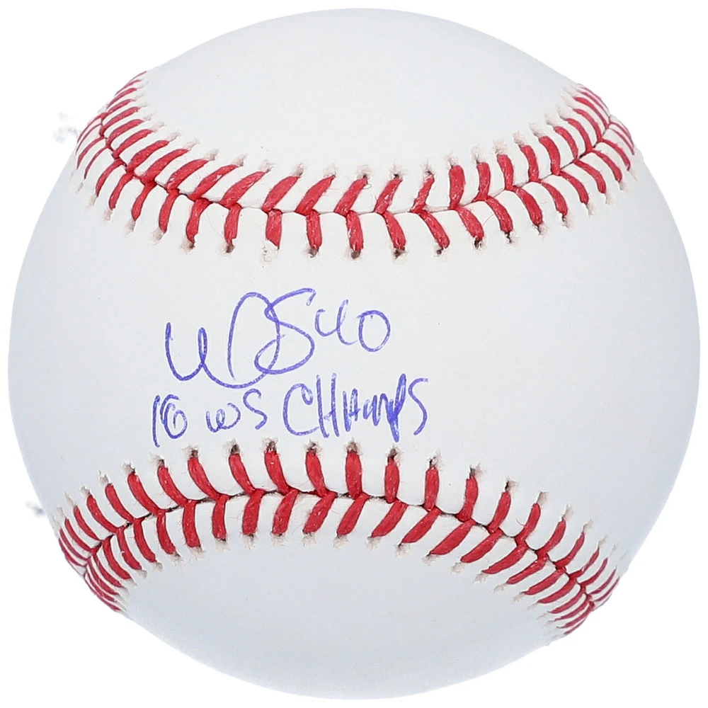 Willson Contreras Chicago Cubs Autographed Baseball with "16 WS Champs" Inscription