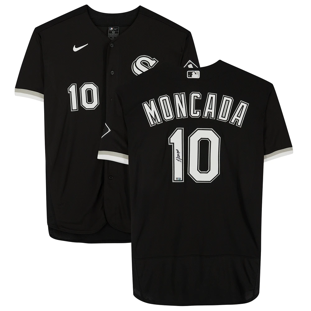 Yoan Moncada Chicago White Sox Autographed Black Nike Authentic Jersey