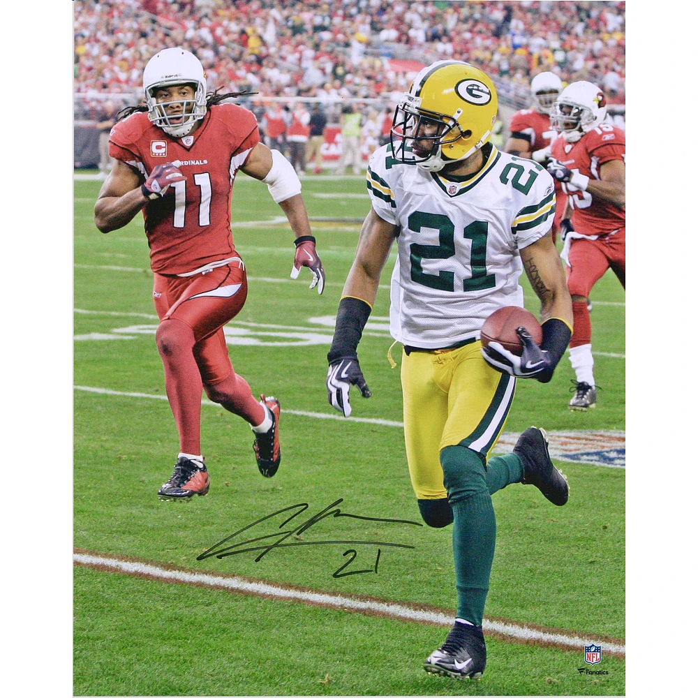 Charles Woodson Green Bay Packers Autographed 16" x 20" Interception Return Photograph