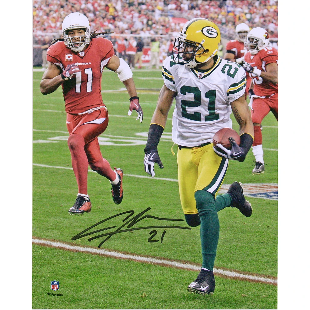 Charles Woodson Green Bay Packers Autographed 8" x 10" Interception Return Photograph
