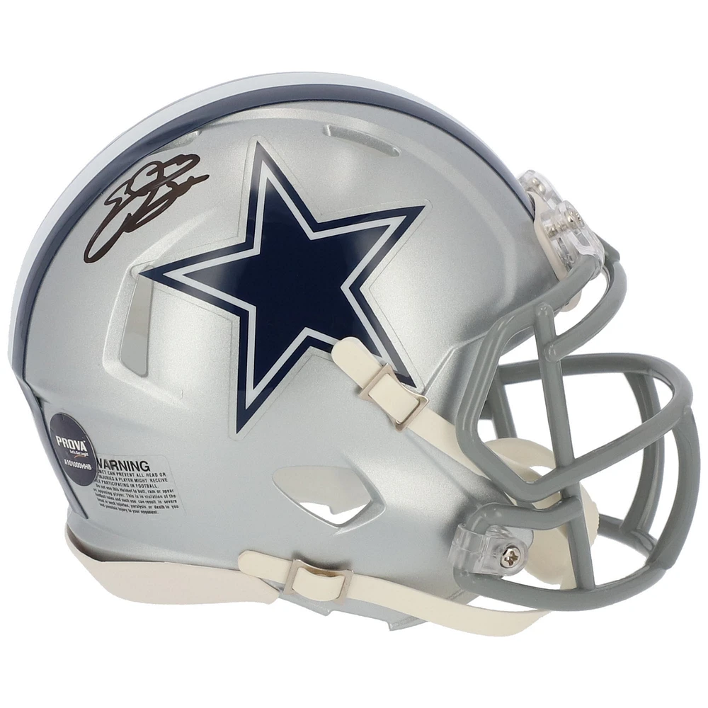 Emmitt Smith Dallas Cowboys Autographed Riddell Speed Mini Helmet