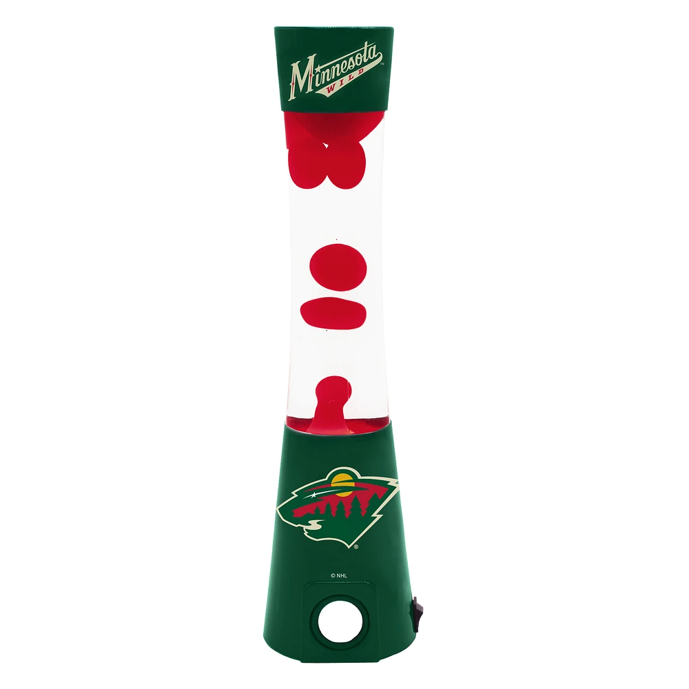 Minnesota Wild Magma Lamp with Bluetooth Speaker