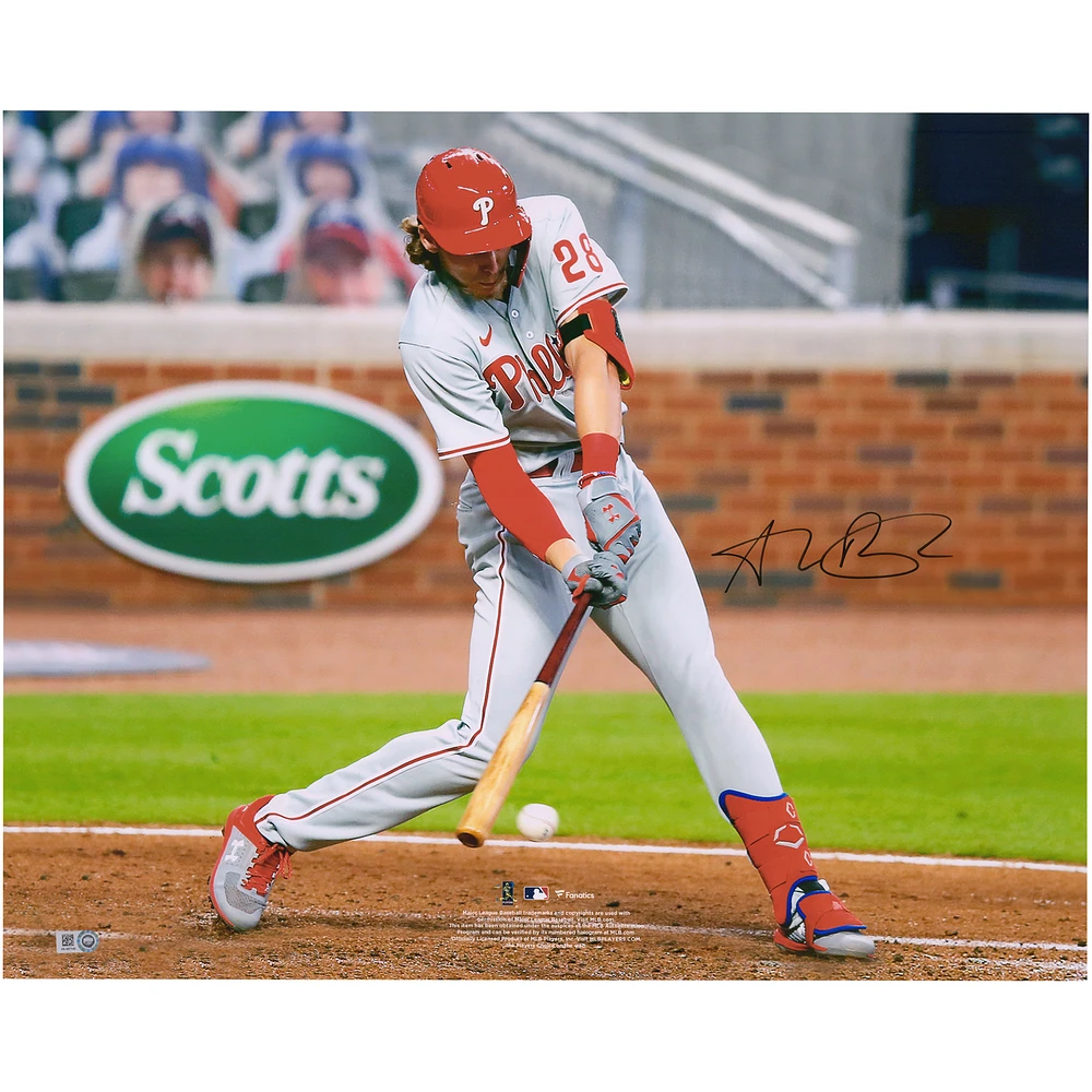 Alec Bohm Philadelphia Phillies Autographed 16" x 20" Hitting Photograph