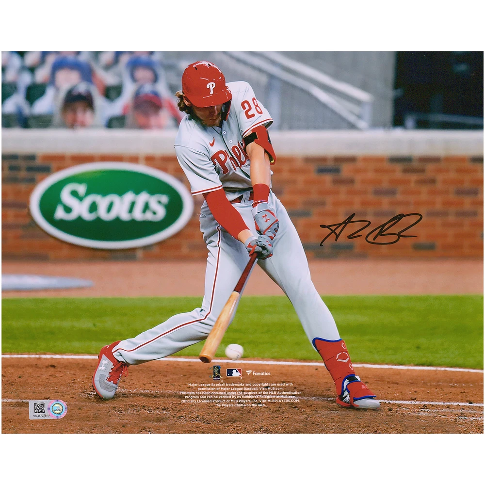 Alec Bohm Philadelphia Phillies Autographed 8" x 10" Hitting Photograph