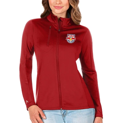 Women's Antigua Red New York Red Bulls Generation Full-Zip Jacket