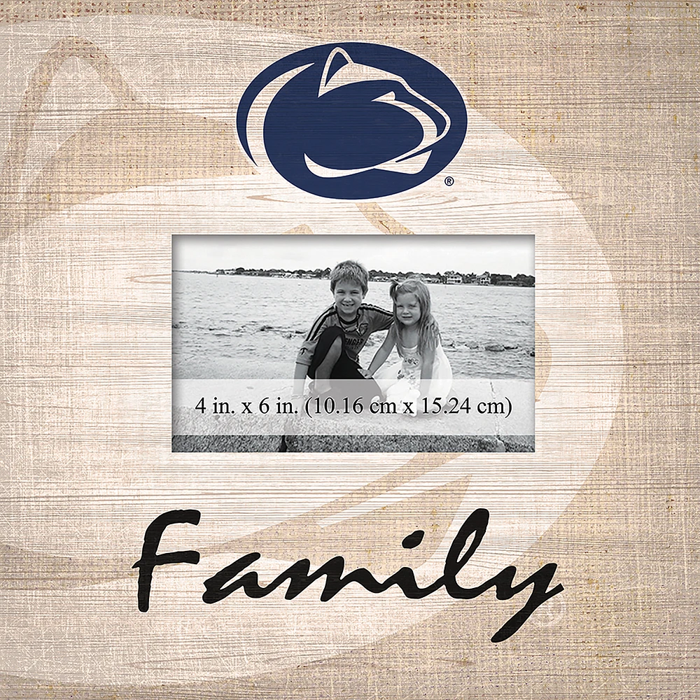 Penn State Nittany Lions 10'' x 10'' Burlap Pattern Frame