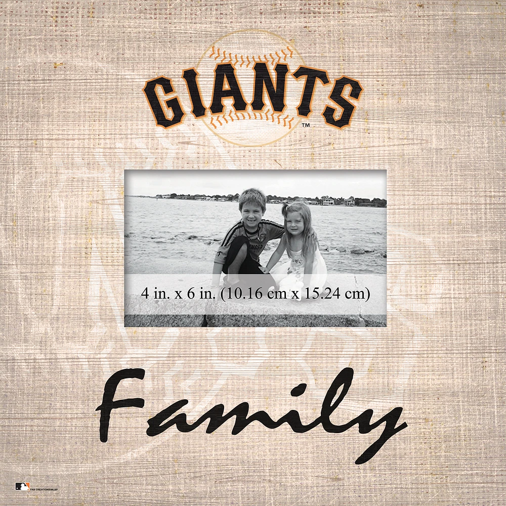 San Francisco Giants 10'' x 10'' Burlap Pattern Frame