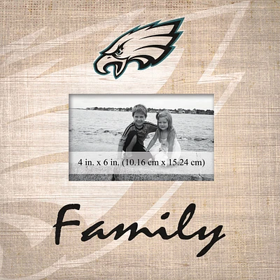 Philadelphia Eagles 10'' x 10'' Burlap Pattern Frame