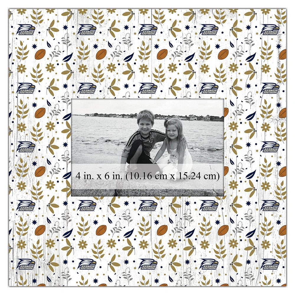 Georgia Southern Eagles 10'' x 10'' Floral Pattern Frame