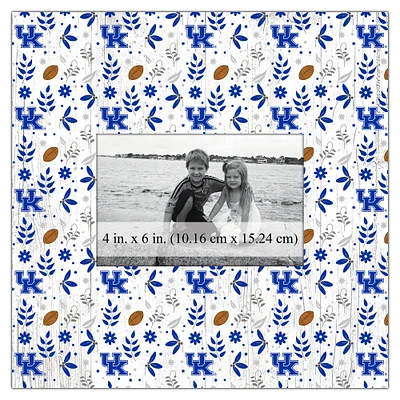 Kentucky Wildcats 10'' x 10'' Floral Pattern Frame