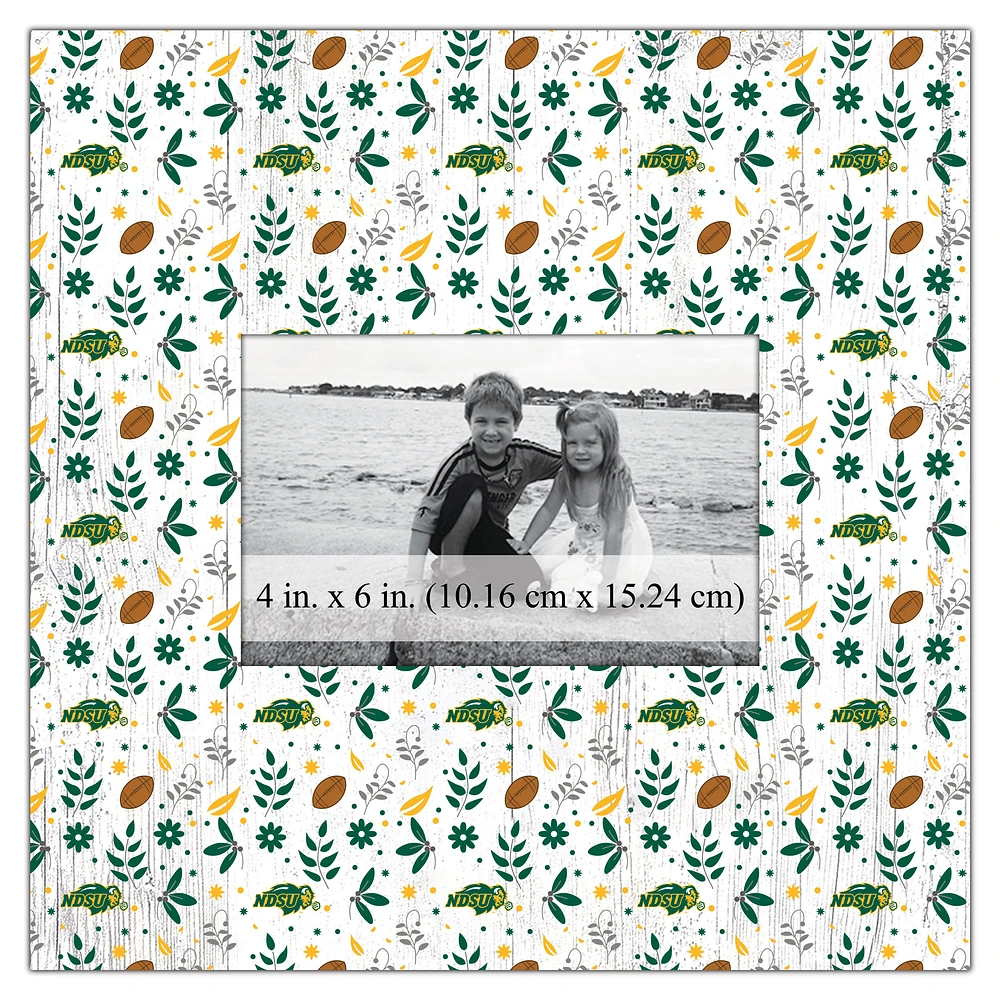 NDSU Bison 10'' x 10'' Floral Pattern Frame