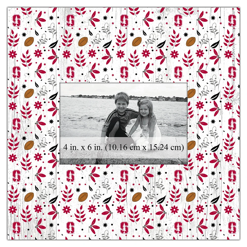 Stanford Cardinal 10'' x 10'' Floral Pattern Frame