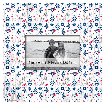 Toronto Blue Jays 10'' x 10'' Floral Pattern Frame