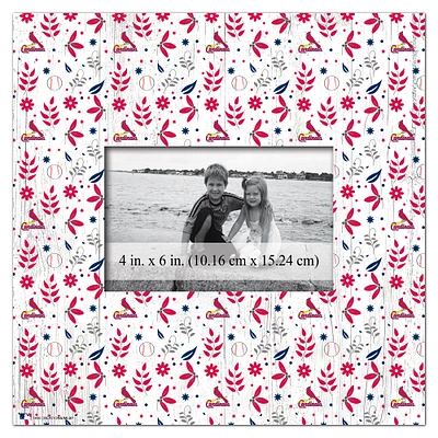 St. Louis Cardinals 10'' x 10'' Floral Pattern Frame