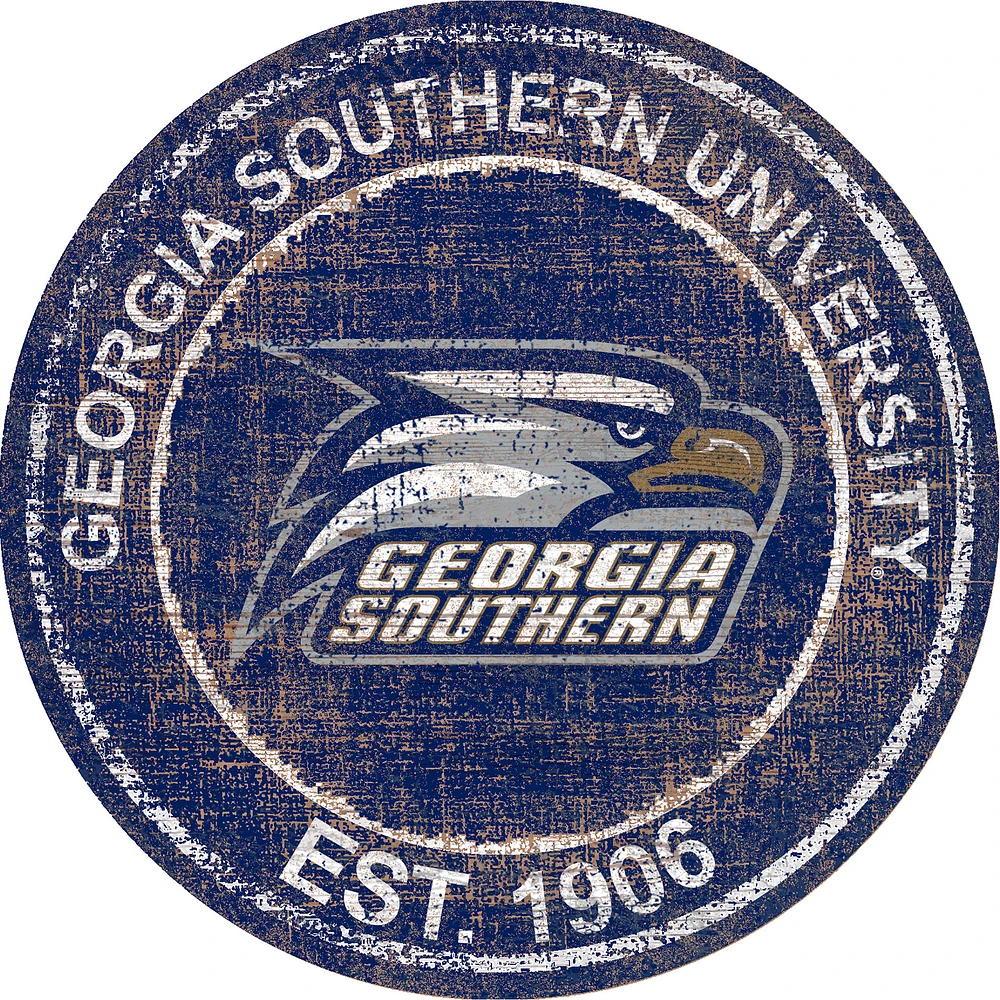 Georgia Southern Eagles 24'' Round Heritage Logo Sign