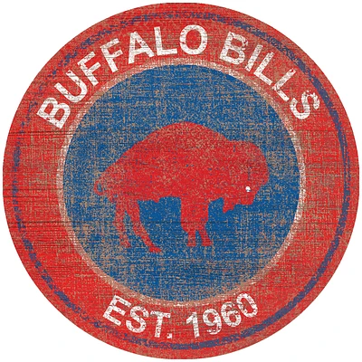 Buffalo Bills 24'' Round Heritage Logo Sign