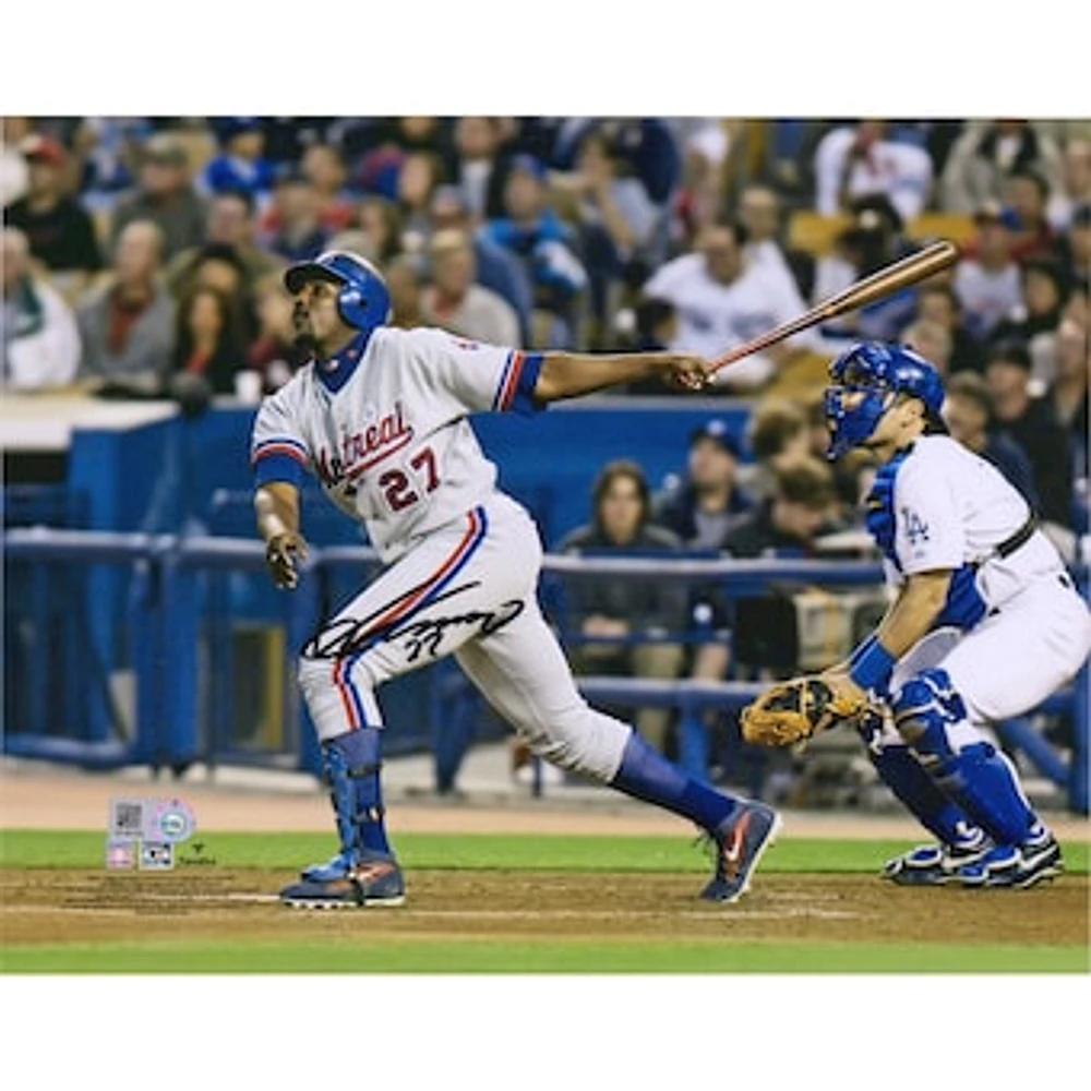 Vladimir Guerrero Montreal Expos Autographed 8" x 10" Hitting Photograph