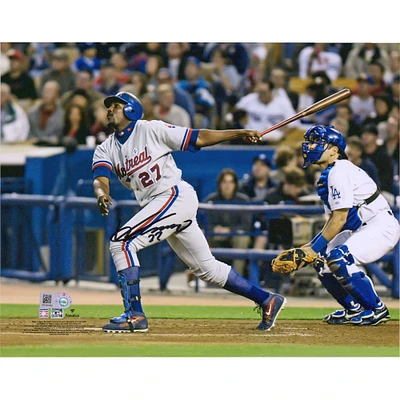 Vladimir Guerrero Montreal Expos Autographed 8" x 10" Hitting Photograph