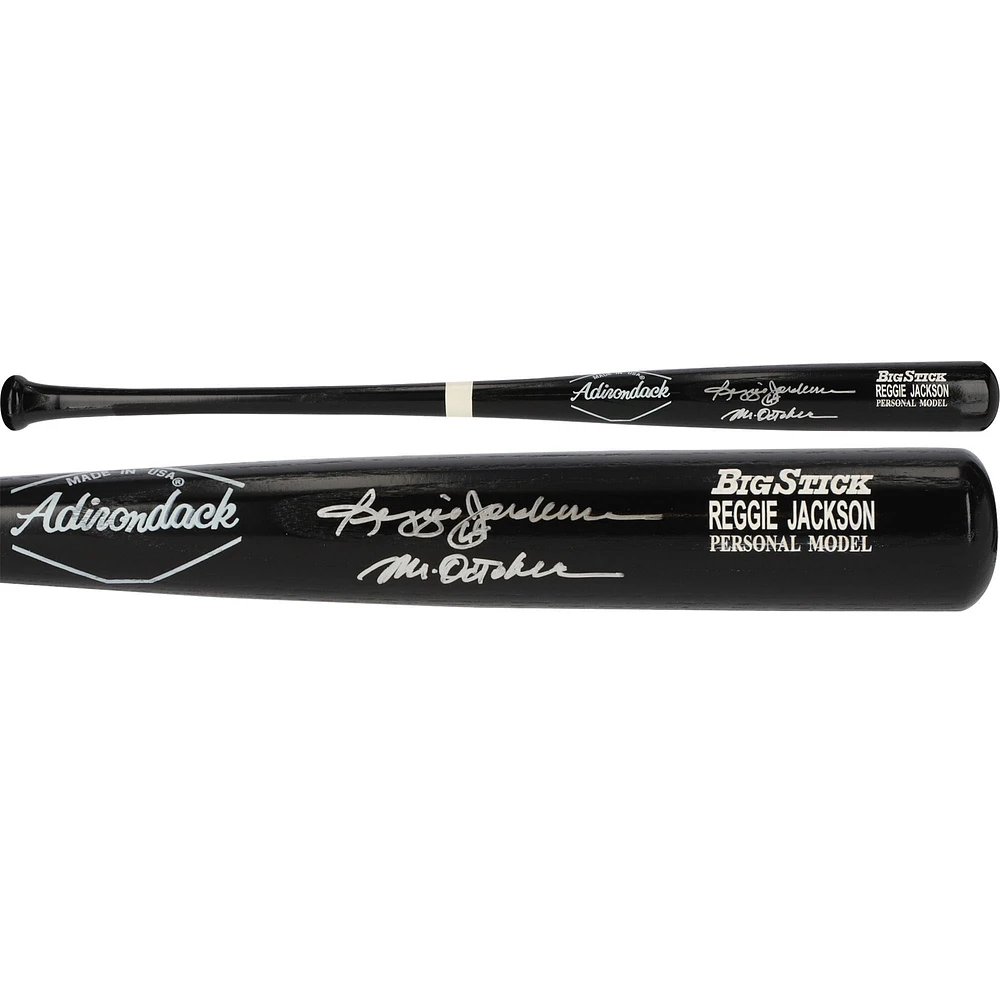 Reggie Jackson New York Yankees Autographed Rawlings Game Model Bat with "Mr. October" Inscription