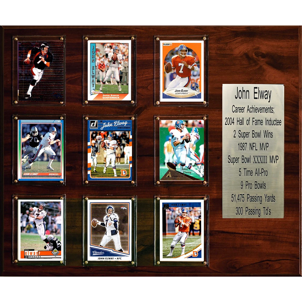 John Elway Denver Broncos 15'' x 18'' Plaque