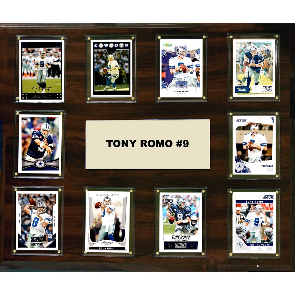 Tony Romo Dallas Cowboys 15'' x 18'' Plaque